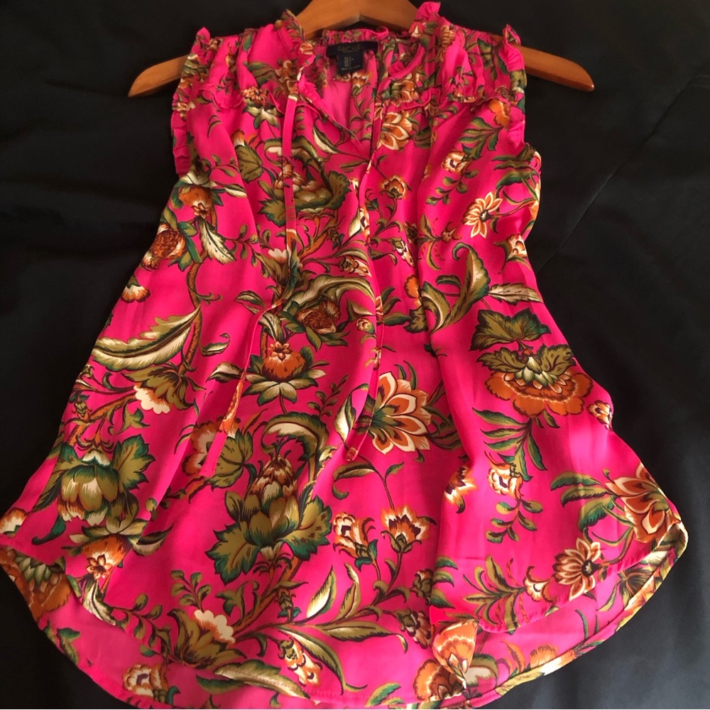 Rachel Roy Pink Floral Blouse